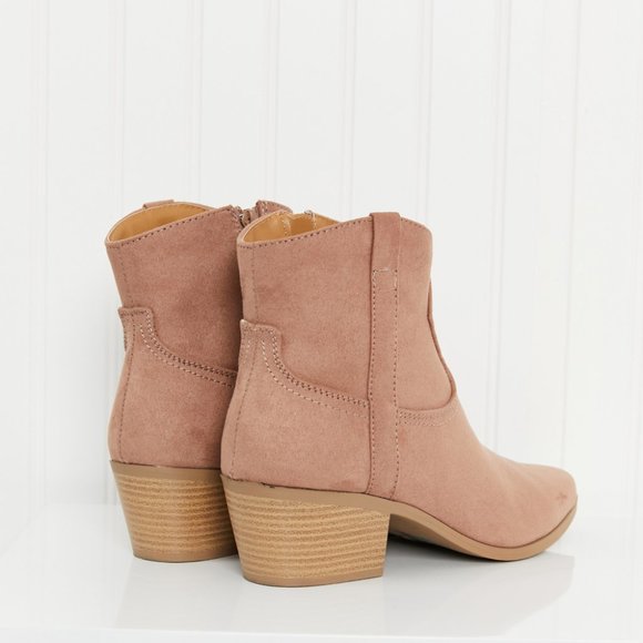 Qupid Austin Nights Embroidered Western Booties in Burlwood - Picture 6 of 6